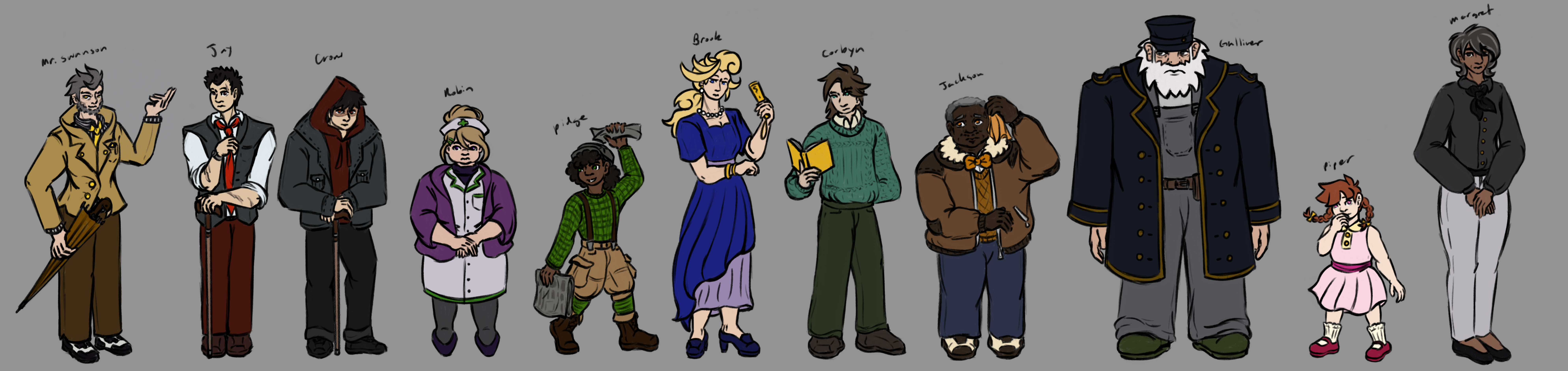 The cast of Jay and Crow: The Return to the Swanson Cold Case (2026) all lined up