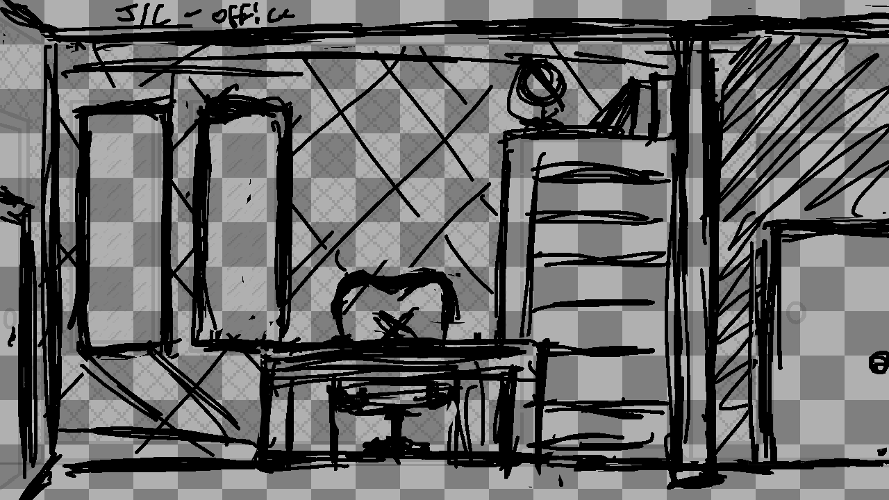 The sketch for Jay's Home Office